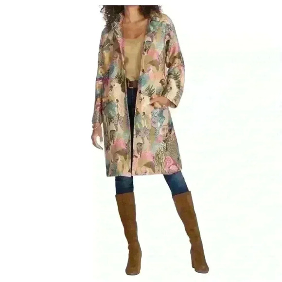 Johnny Was Jackets & Blazers - NWT Johnny Was Avifauna Jacquard Coat Size M​